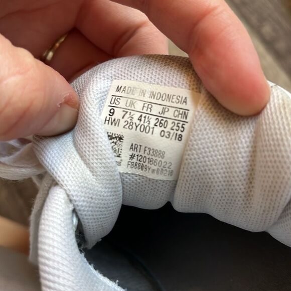 adidas Women’s Cloudfoam Grand Court Tennis Shoe Blue/Teal and White Size 9 - Picture 7 of 10